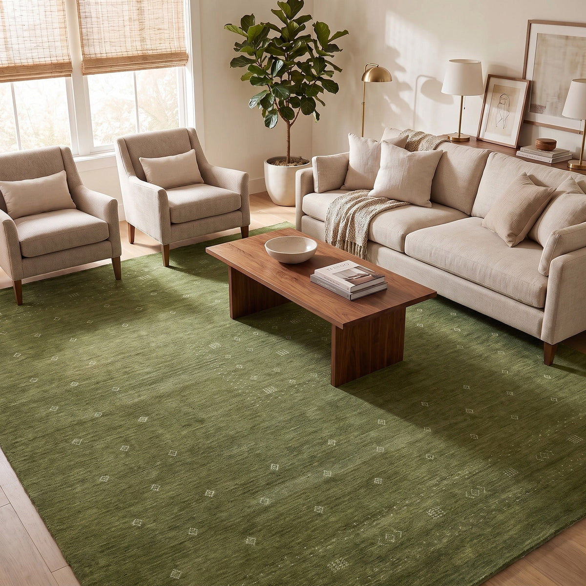 Solo Rugs - Simi Hand Loomed Bohemian Gabbeh Area Rug -