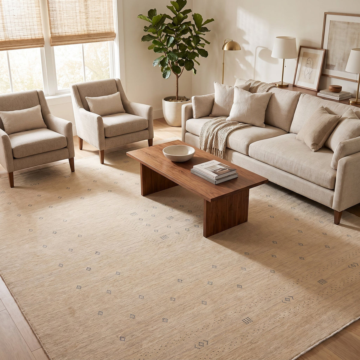 Solo Rugs - Simi Hand Loomed Bohemian Gabbeh Area Rug -