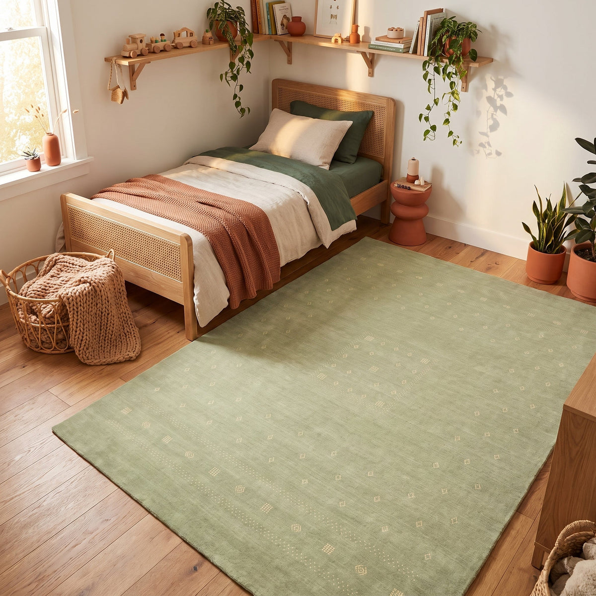 Solo Rugs - Simi Kids Hand Loomed Tribal Area Rug -