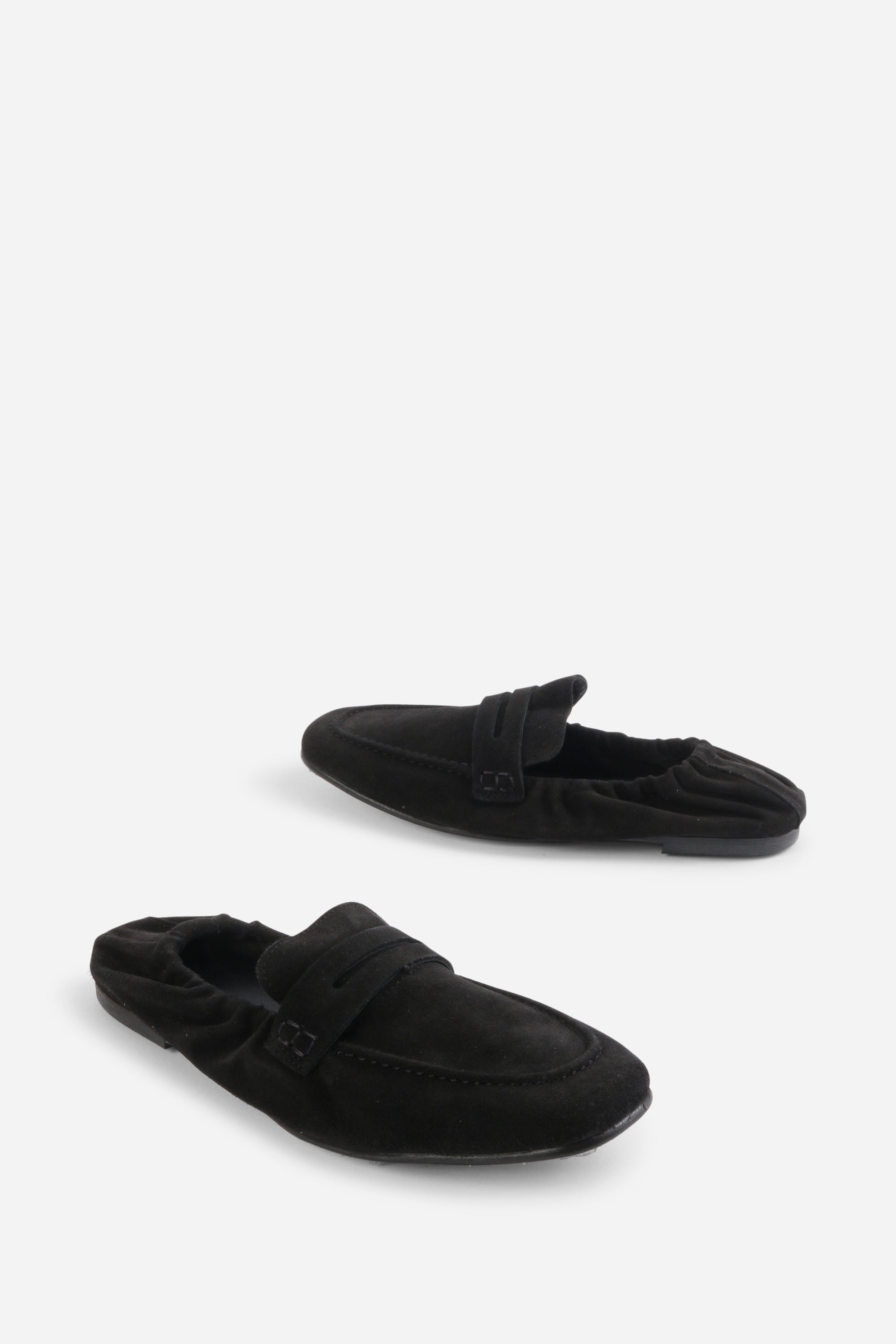 Intentionally Blank - Sail Ruched Suede Loafer -