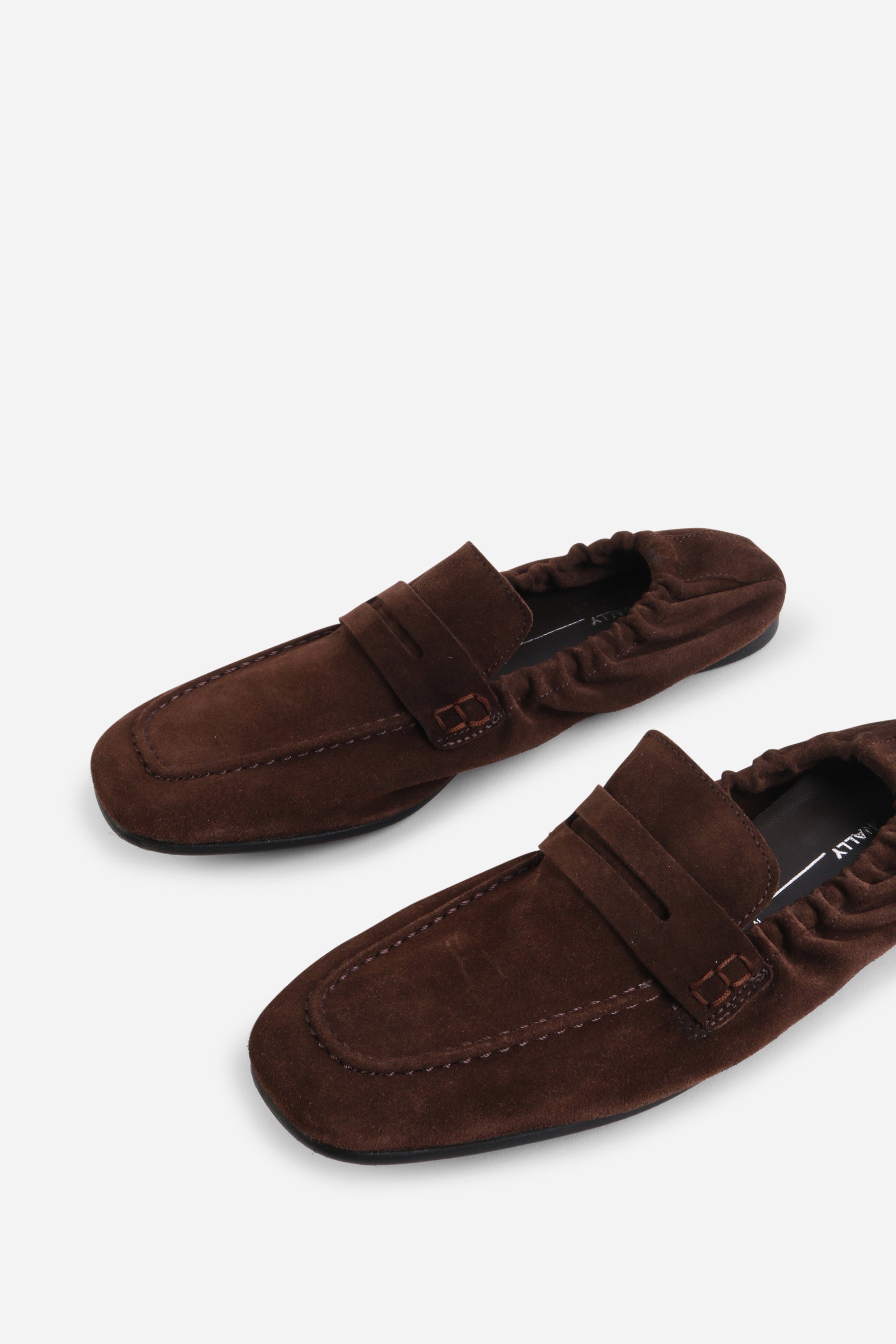 Intentionally Blank - Sail Ruched Suede Loafer -