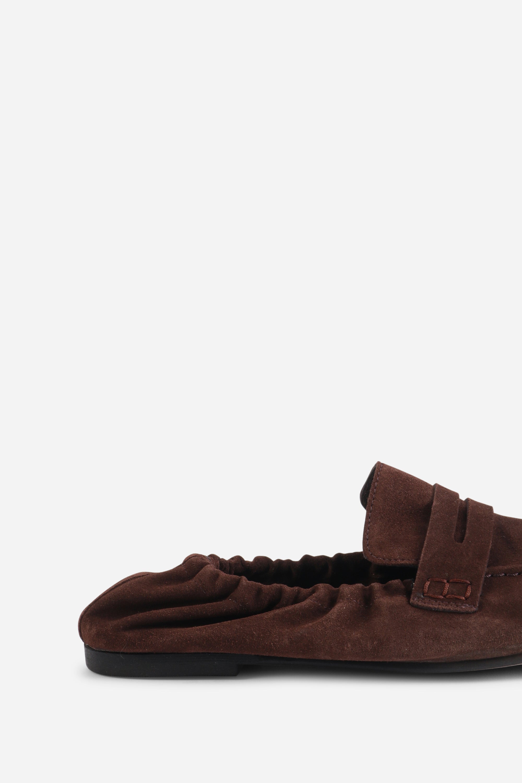 Intentionally Blank - Sail Ruched Suede Loafer -