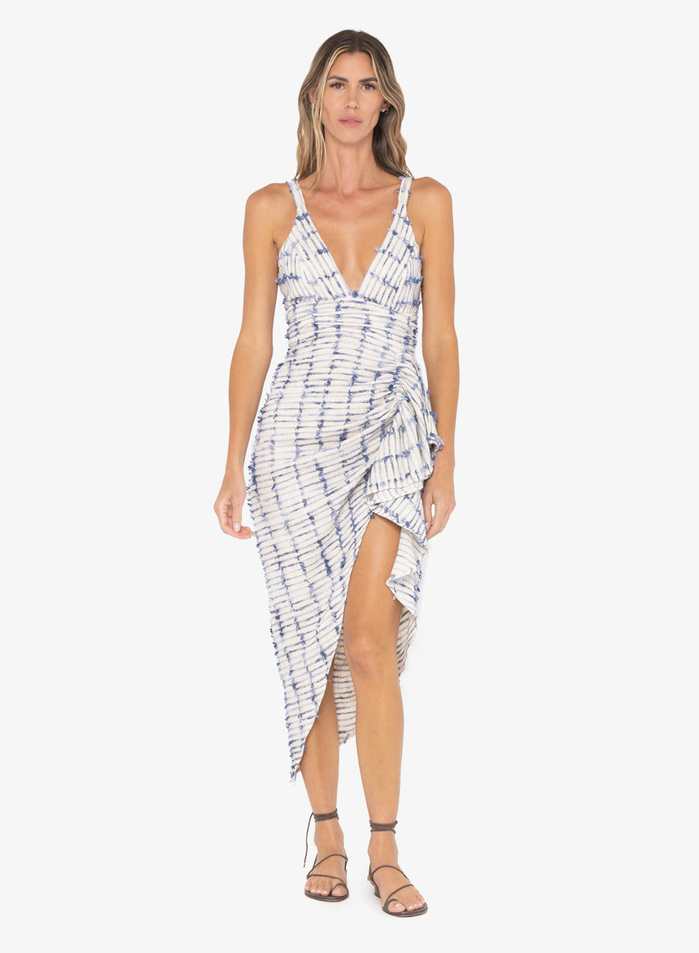 JBQ - Sasha Dress - Blue Oatmeal -