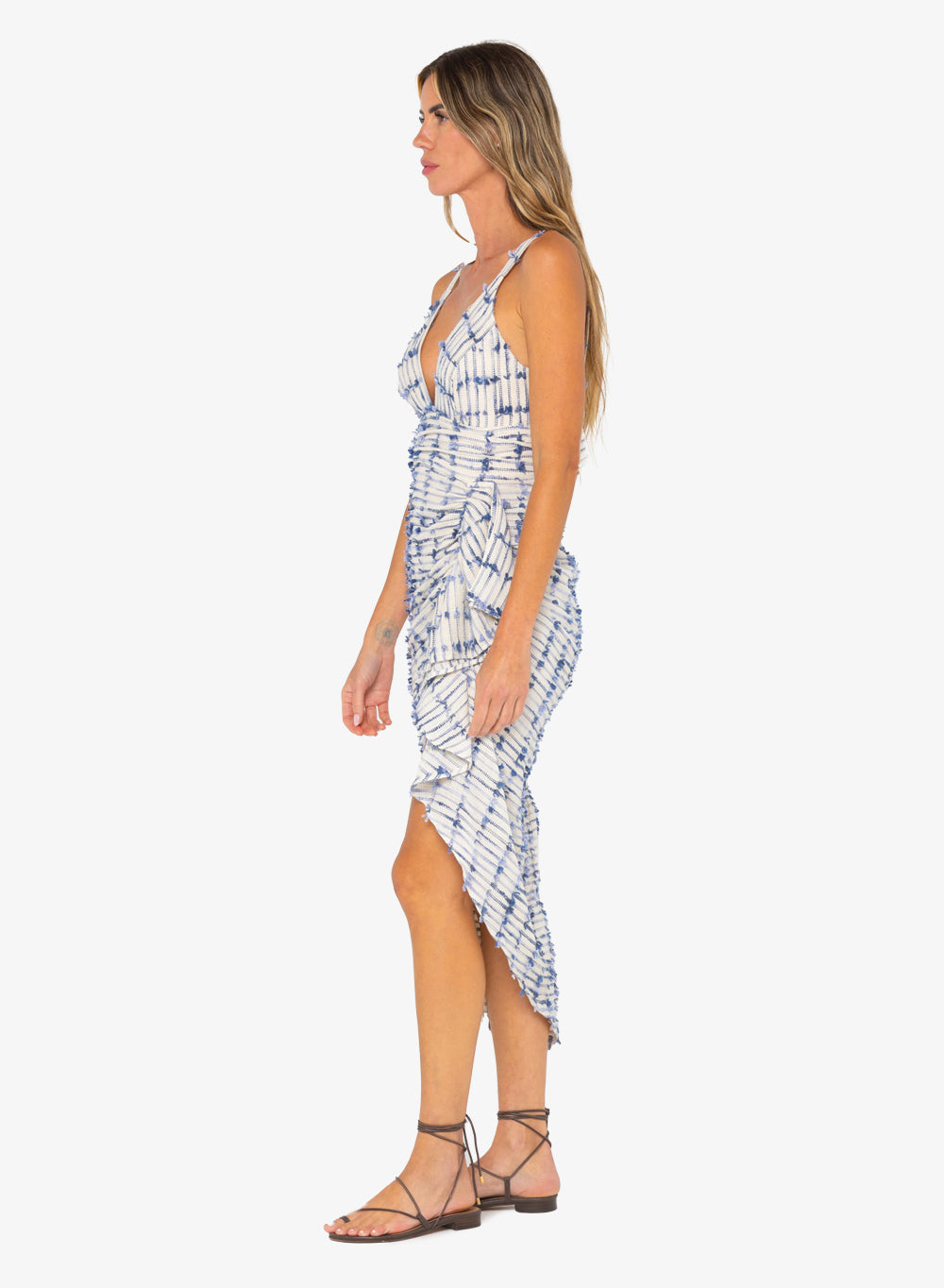 JBQ - Sasha Dress - Blue Oatmeal -