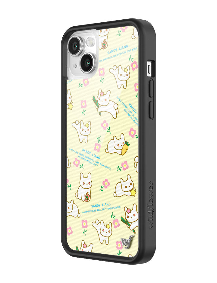 Wildflower iPhone case 13 Sandy Liang Bunny Gift Wrap Yellow Cute