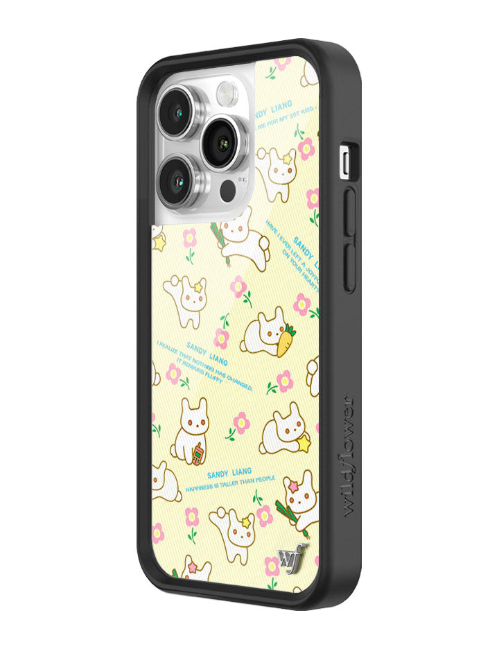 Wildflower iPhone case 14 Pro Sandy Liang Bunny Gift Wrap Yellow Cute