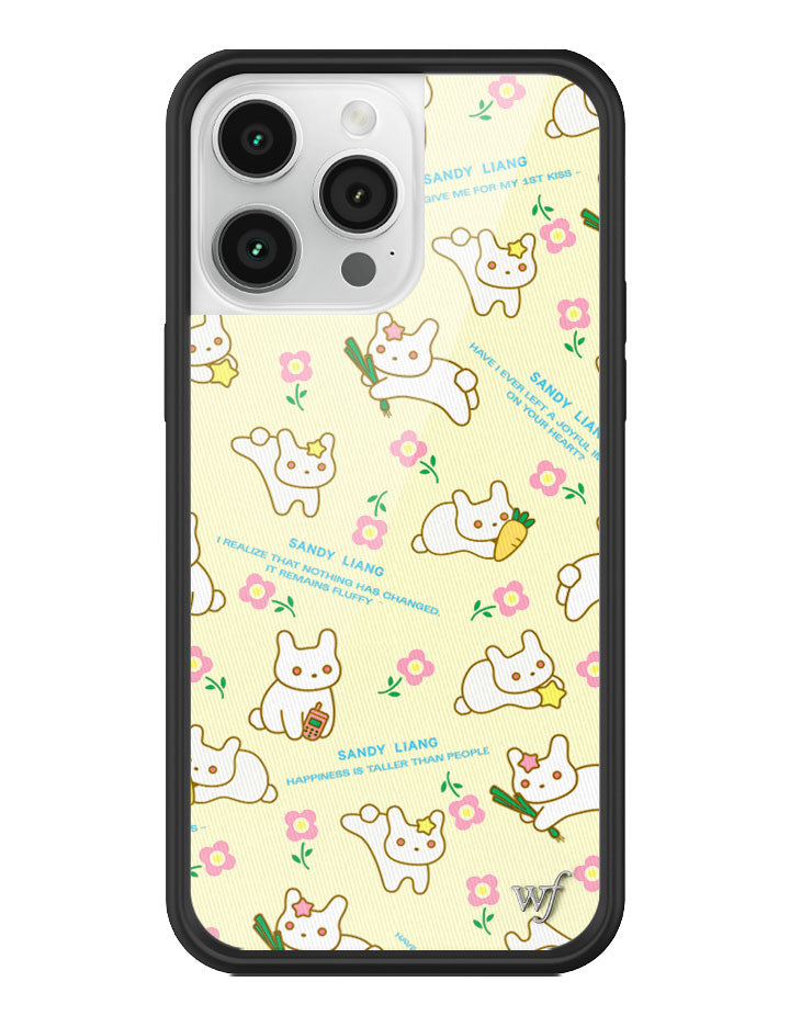 Wildflower iPhone case 14 Pro Max Sandy Liang Bunny Gift Wrap Yellow Cute