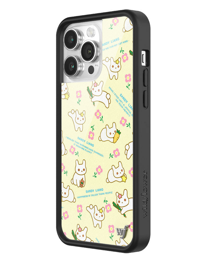 Wildflower iPhone case 14 Pro Max Sandy Liang Bunny Gift Wrap Yellow Cute