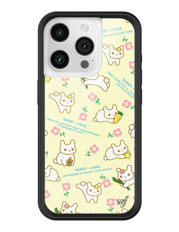Wildflower iPhone case 15 Pro Sandy Liang Bunny Gift Wrap Yellow Cute
