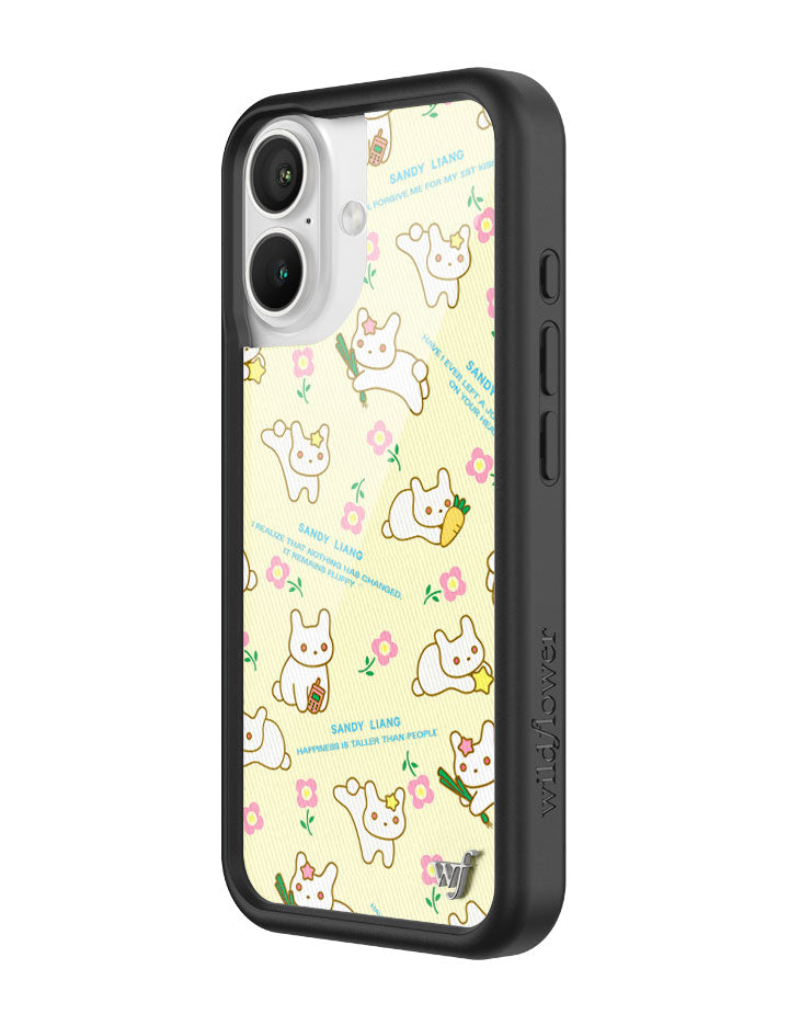 Wildflower iPhone case 16 Sandy Liang Bunny Gift Wrap Yellow Cute