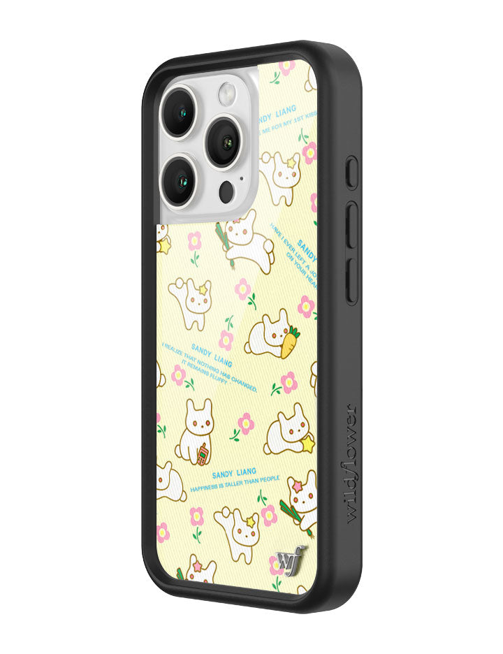 Wildflower iPhone case 16 Pro Sandy Liang Bunny Gift Wrap Yellow Cute