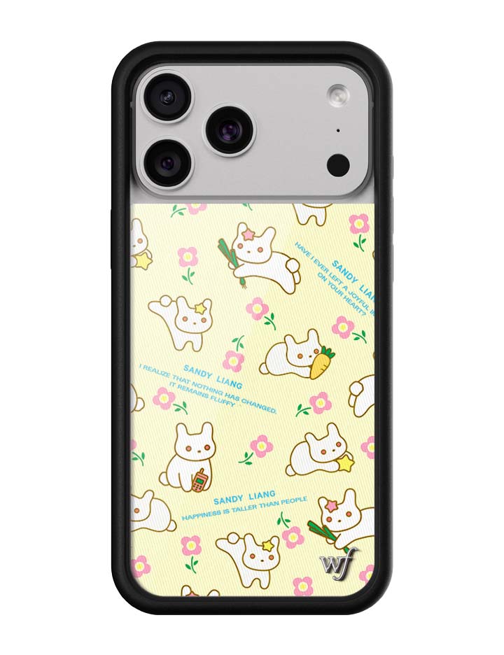 Wildflower iPhone case 17 Pro Max Sandy Liang Bunny Gift Wrap Yellow Cute