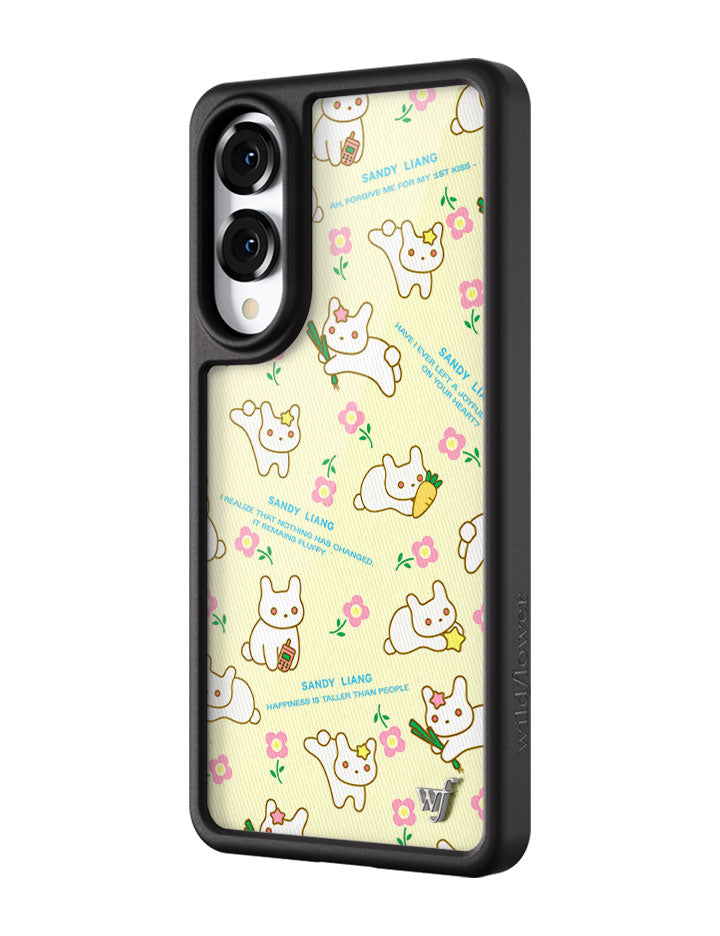 Wildflower Galaxy S25 case Edge Sandy Liang Bunny Gift Wrap Yellow Cute