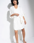 Be Idle - The Short Robe - White -