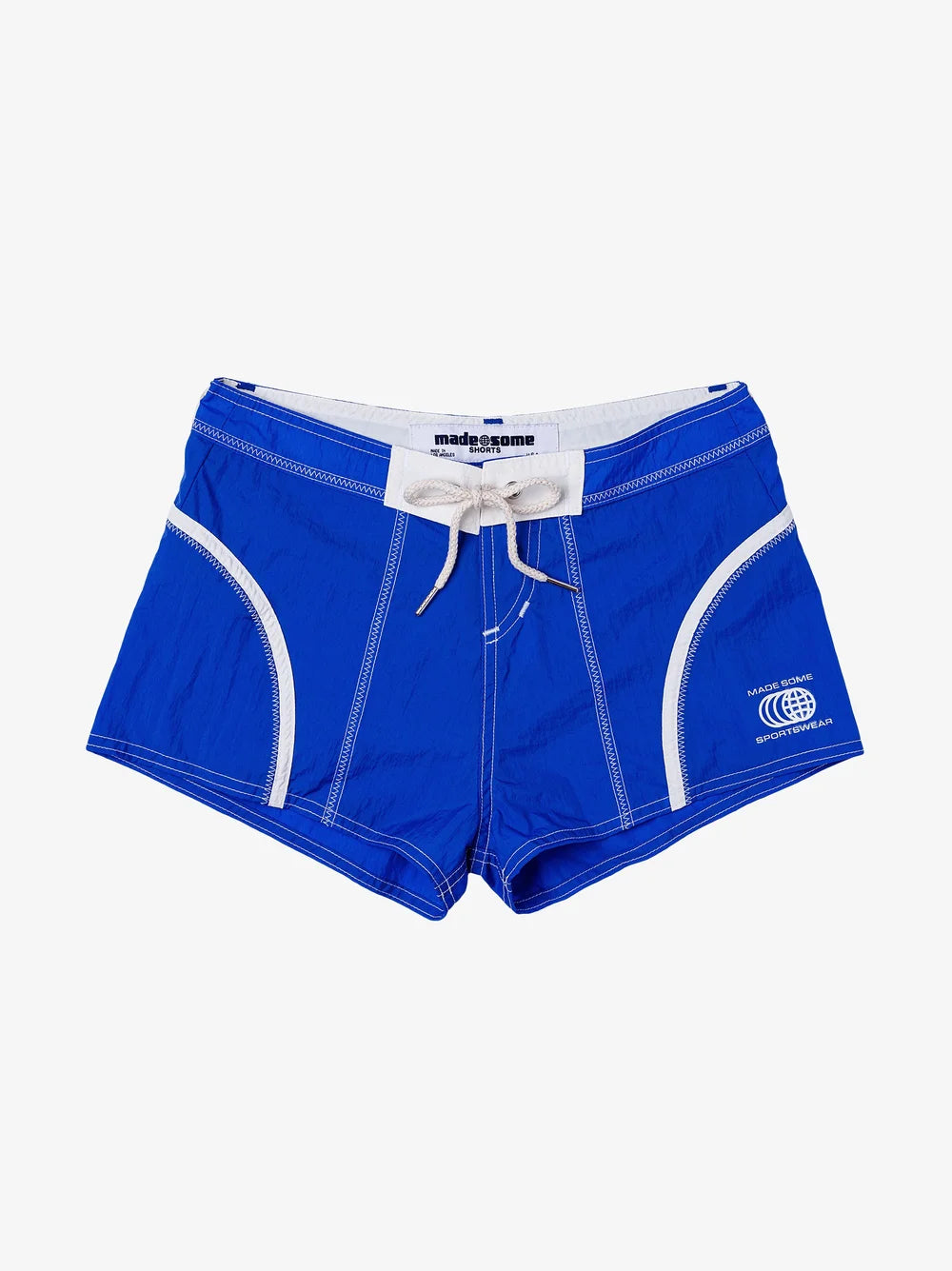 Made Some - Made Some Short Shorts - Cobalt/White -