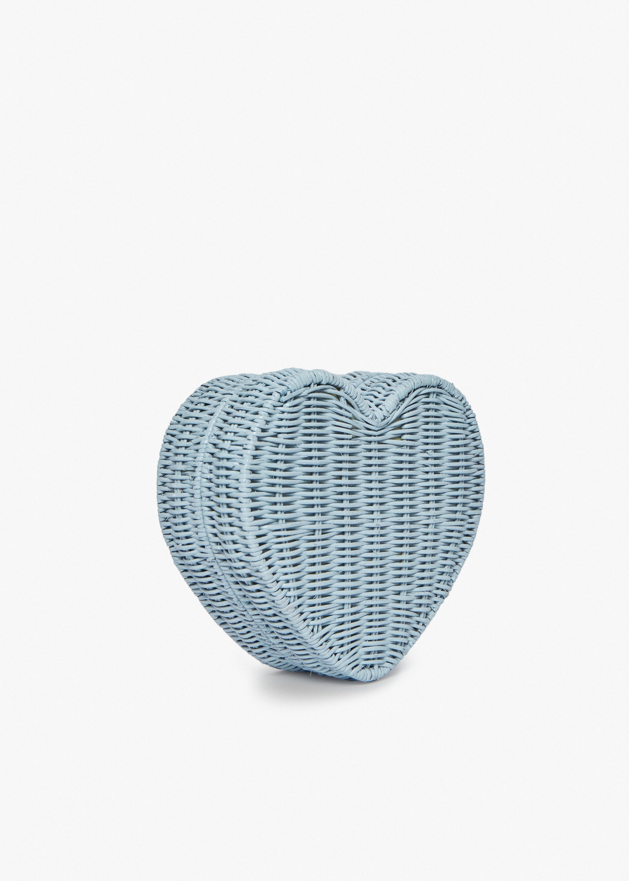 Kayu - Sisal Heart Wicker Straw Clutch Bag -