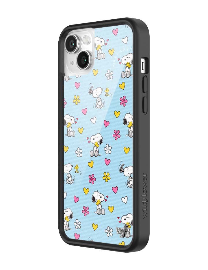 Wildflower iPhone case 14 Madhappy x Peanuts Collab Blue Cute