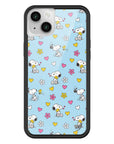 Wildflower iPhone case 14 Plus Madhappy x Peanuts Collab Blue Cute