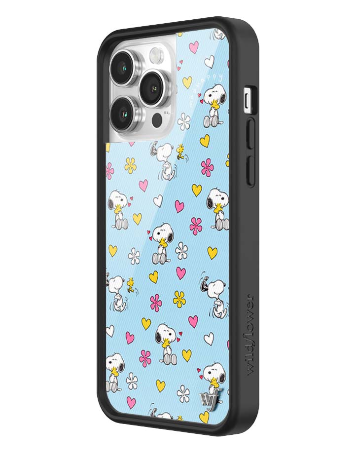 Wildflower iPhone case 14 Pro Max Madhappy x Peanuts Collab Blue Cute