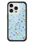 Wildflower iPhone case 15 Pro Madhappy x Peanuts Collab Blue Cute