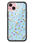 Wildflower iPhone case 15 Plus Madhappy x Peanuts Collab Blue Cute