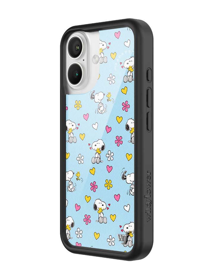 Wildflower iPhone case 16 Madhappy x Peanuts Collab Blue Cute