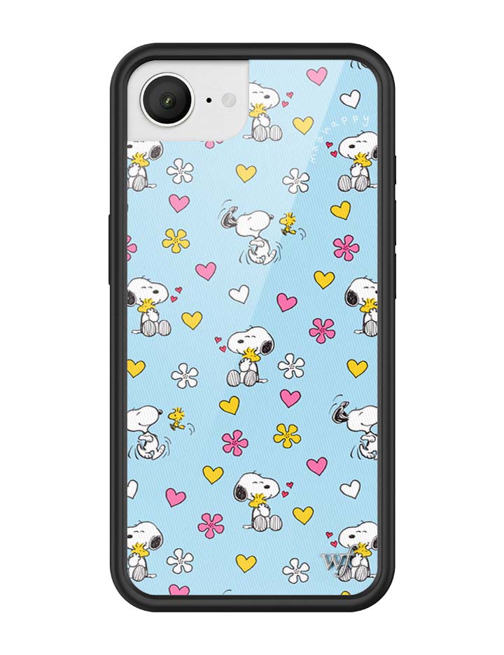 Wildflower iPhone case 16e Madhappy x Peanuts Collab Blue Cute