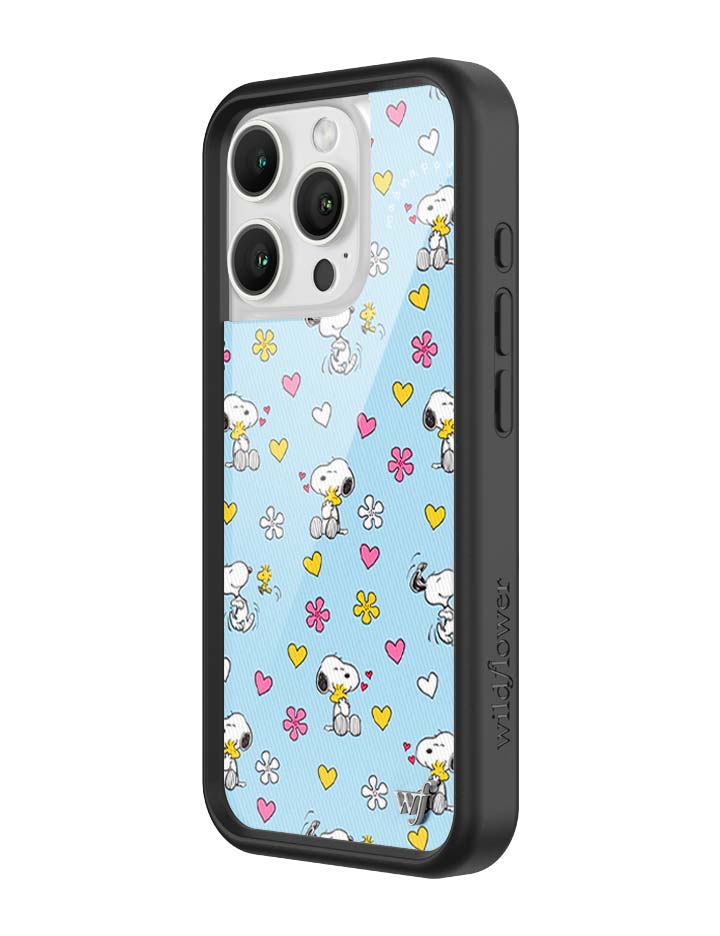 Wildflower iPhone case 16 Pro Madhappy x Peanuts Collab Blue Cute