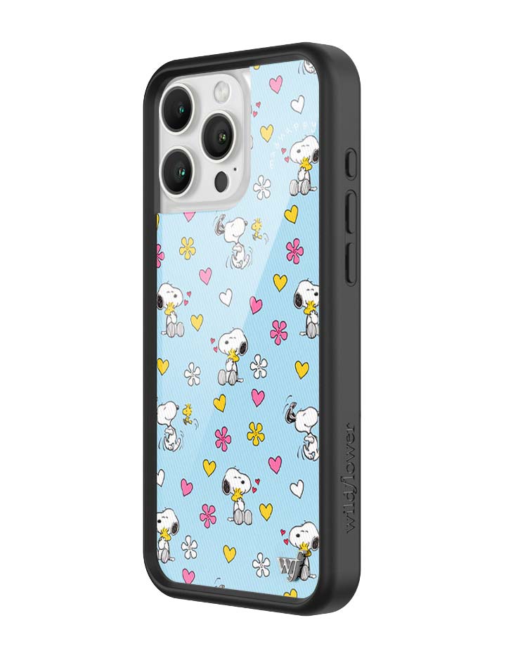Wildflower iPhone case 16 Pro Max Madhappy x Peanuts Collab Blue Cute