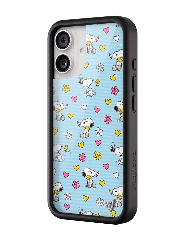 Wildflower iPhone case 17 Madhappy x Peanuts Collab Blue Cute