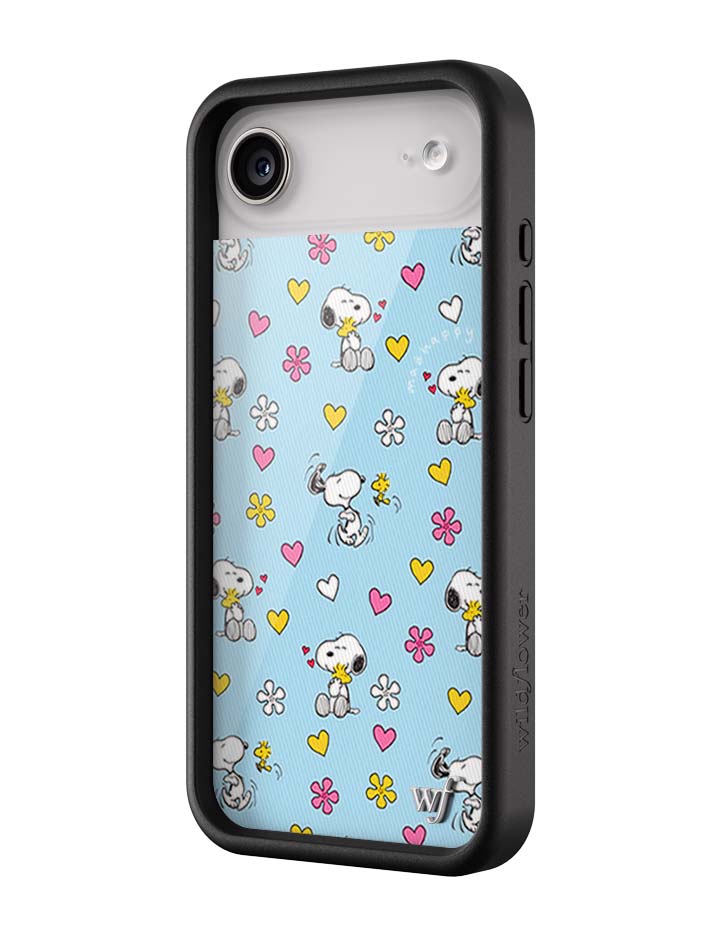 Wildflower iPhone case Air Madhappy x Peanuts Collab Blue Cute