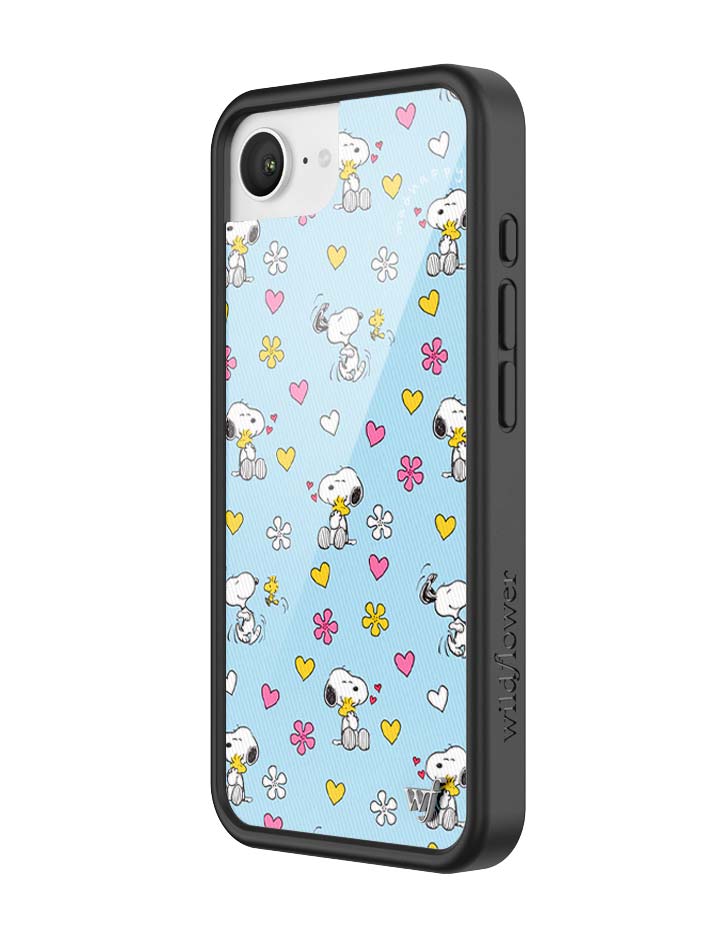 Wildflower iPhone case 17e Madhappy x Peanuts Collab Blue Cute