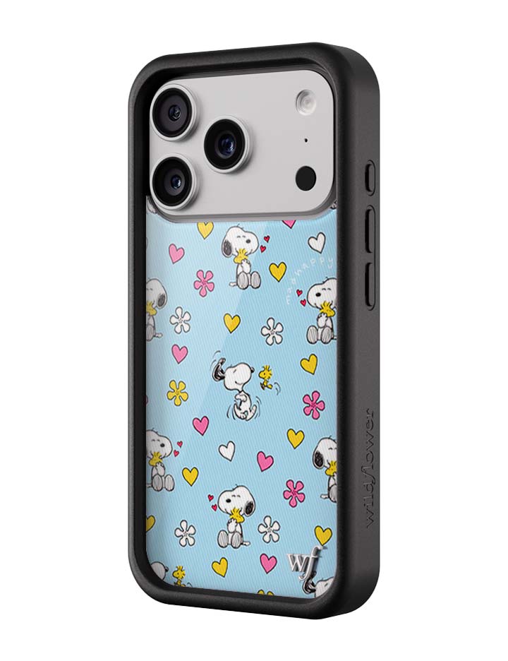 Wildflower iPhone case 17 Pro Madhappy x Peanuts Collab Blue Cute