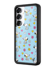 Wildflower Galaxy S25 case Madhappy x Peanuts Collab Blue Cute