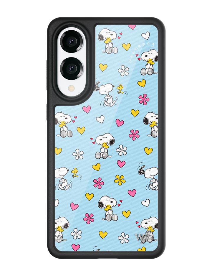 Wildflower Galaxy S25 case Edge Madhappy x Peanuts Collab Blue Cute