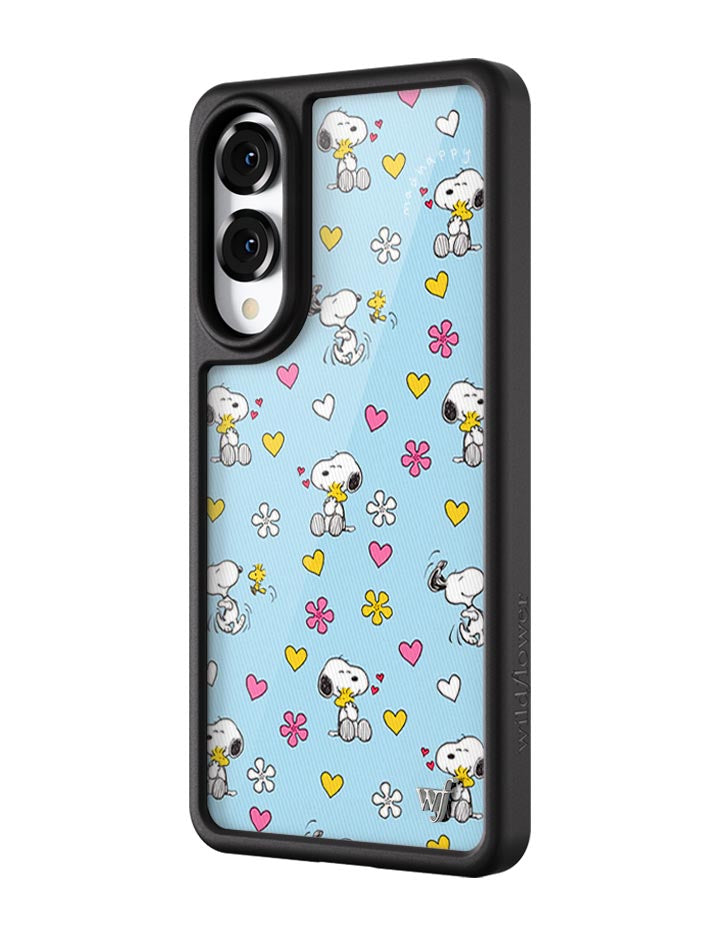 Wildflower Galaxy S25 case Edge Madhappy x Peanuts Collab Blue Cute