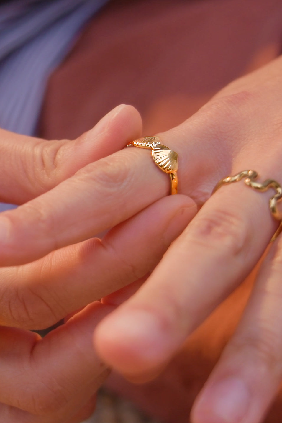 Peter + June - Son of a Beach Ring - 18K Gold Plated -