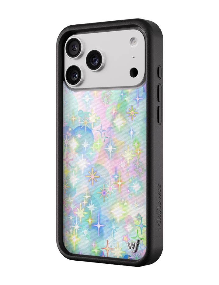 Wildflower iPhone case 17 Pro Max Sparkle City Stars Cute