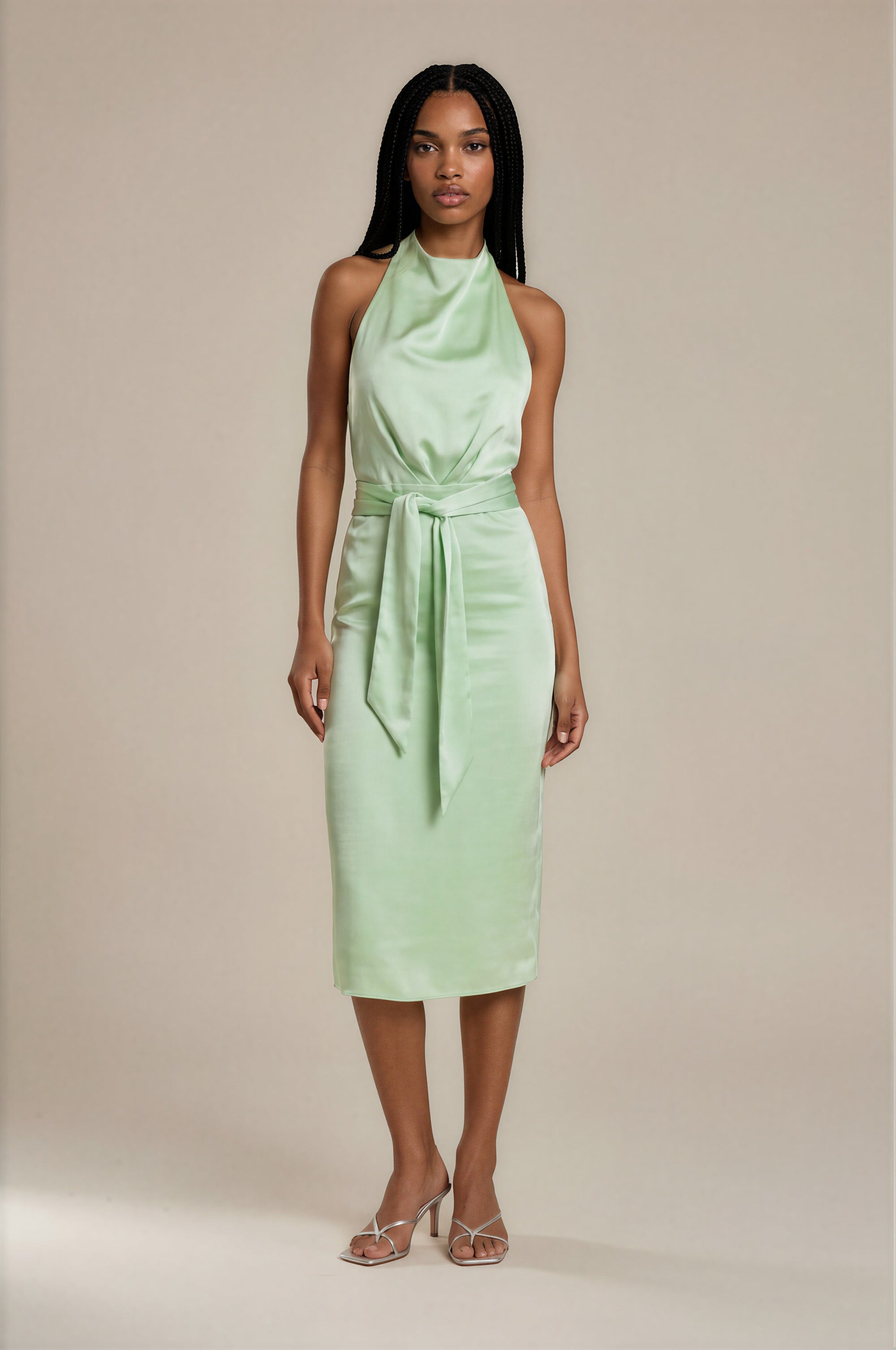 Bellevue - Mia Midi Dress - Pistachio -