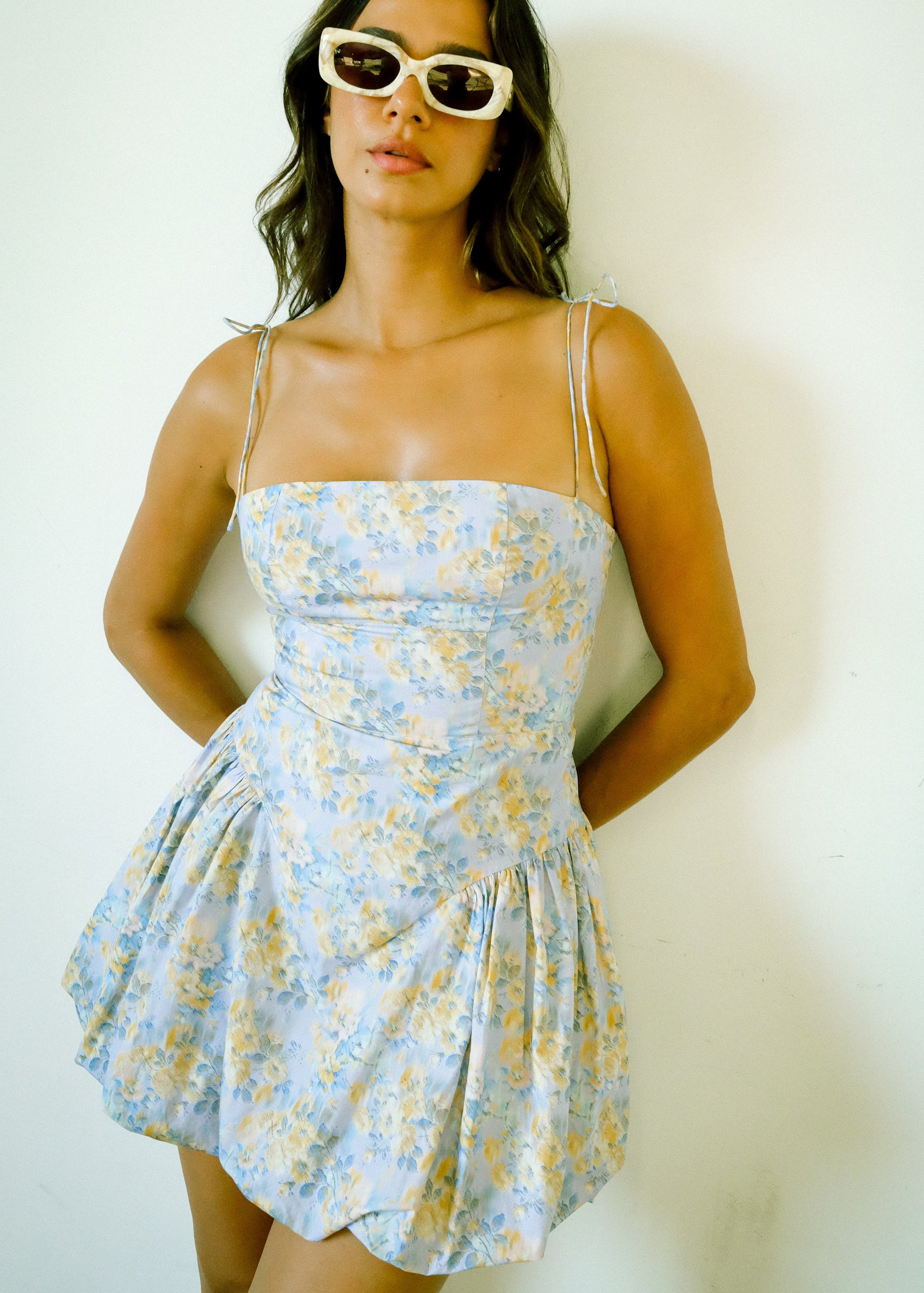 Bellevue - Poppy Mini Dress - Lavender Lemonade -
