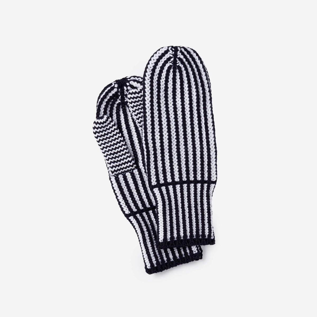 Verloop - Stripe Knit Mittens -