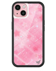 Wildflower iPhone case 15 Sandy Liang Starry Plaid Pink Collab Cute