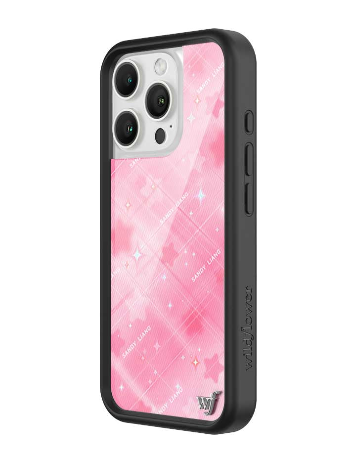 Wildflower iPhone case 16 Pro Sandy Liang Starry Plaid Pink Collab Cute