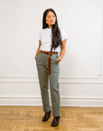 Loup - James Straight-Leg Work Pant - Sage -