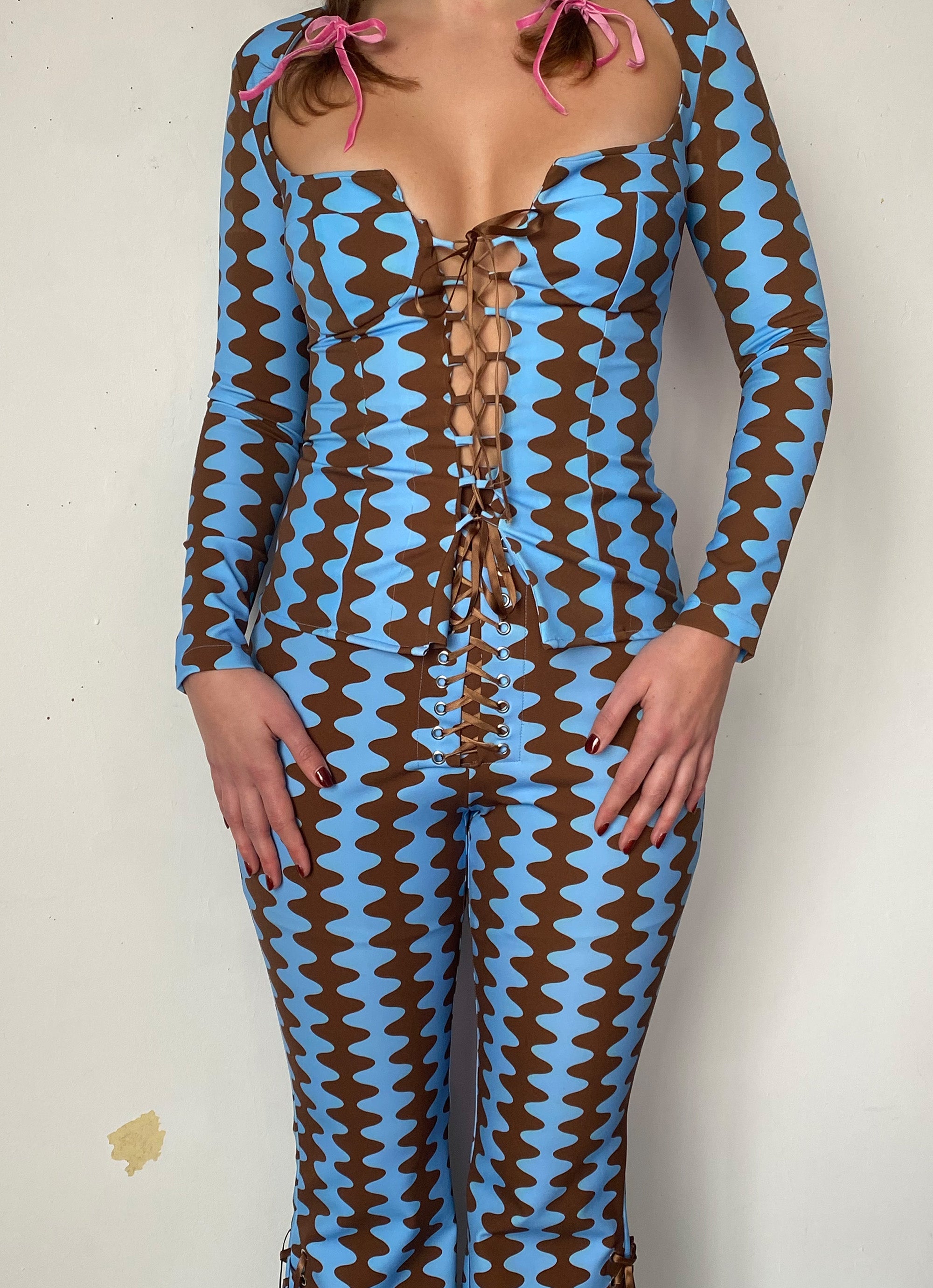Tyler McGillivary - Samara Pant - Blue/Brown -