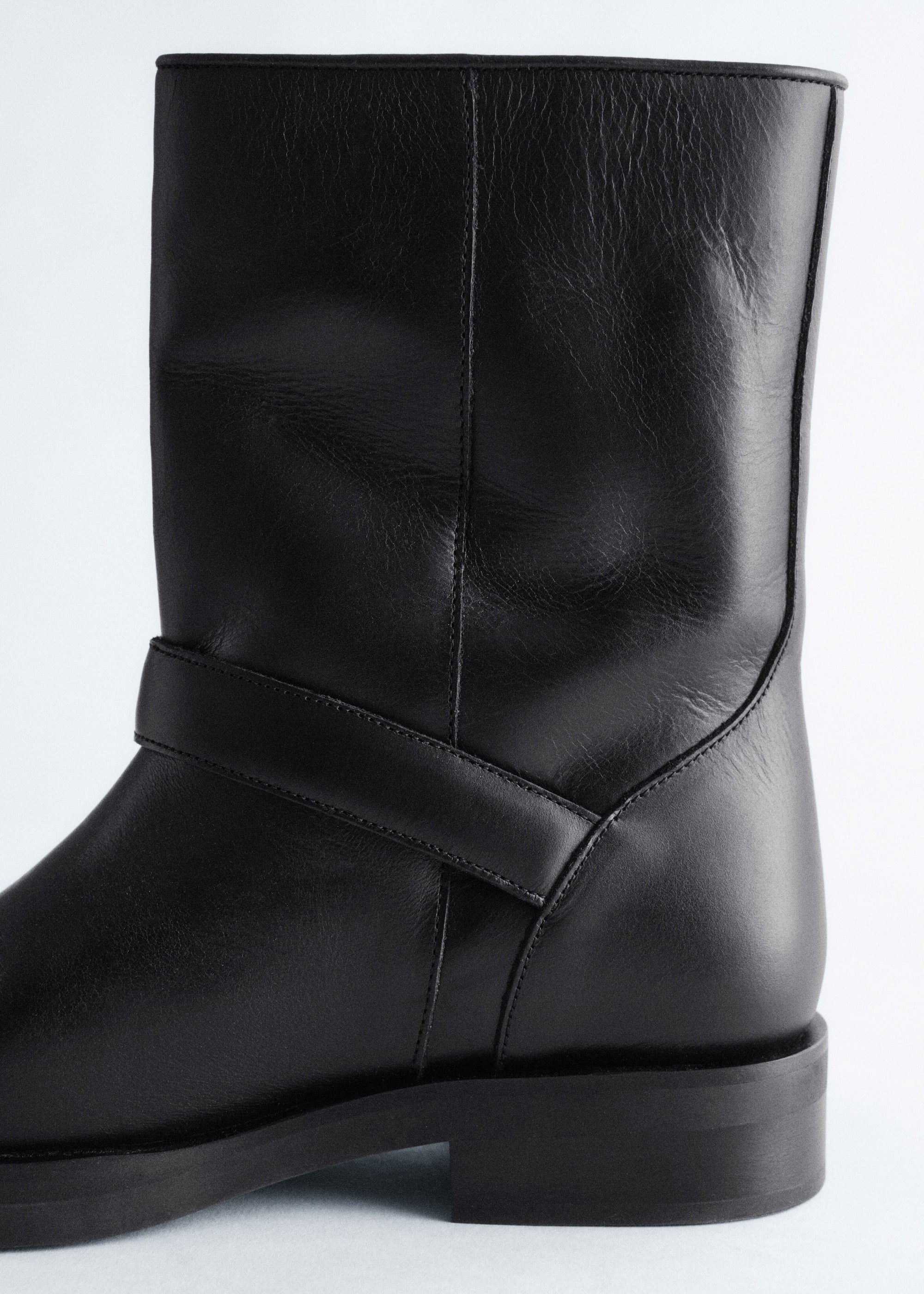 & Other Stories - Sasha Biker Boot - Black -