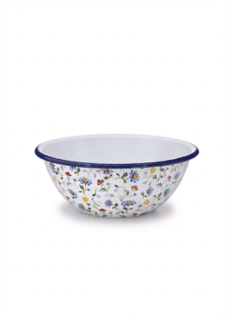 Crow Canyon Home - Max Humphrey x CCH Flowers Small Serving Bowl - Blue -