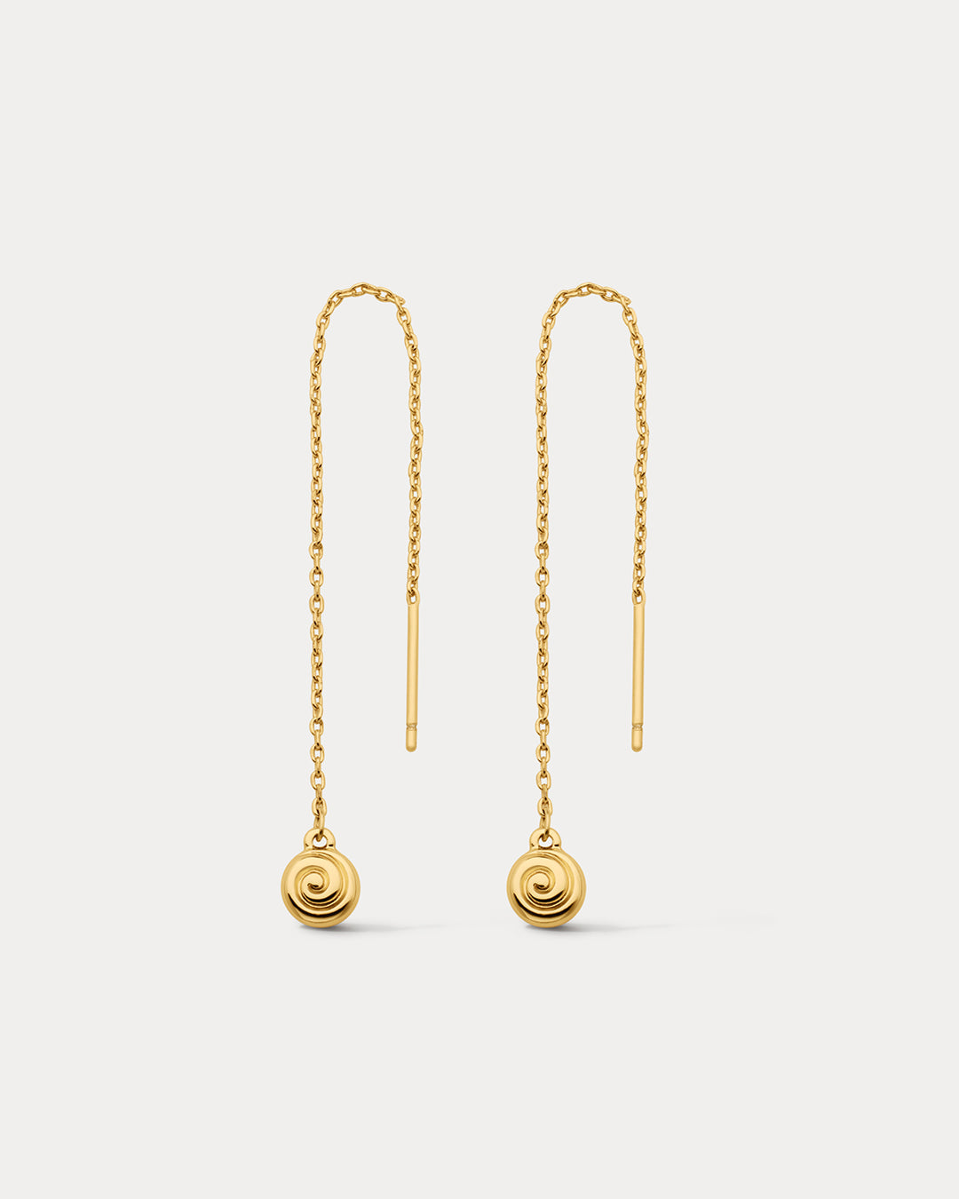 Luv Aj - Seashell Threader Earrings - Gold