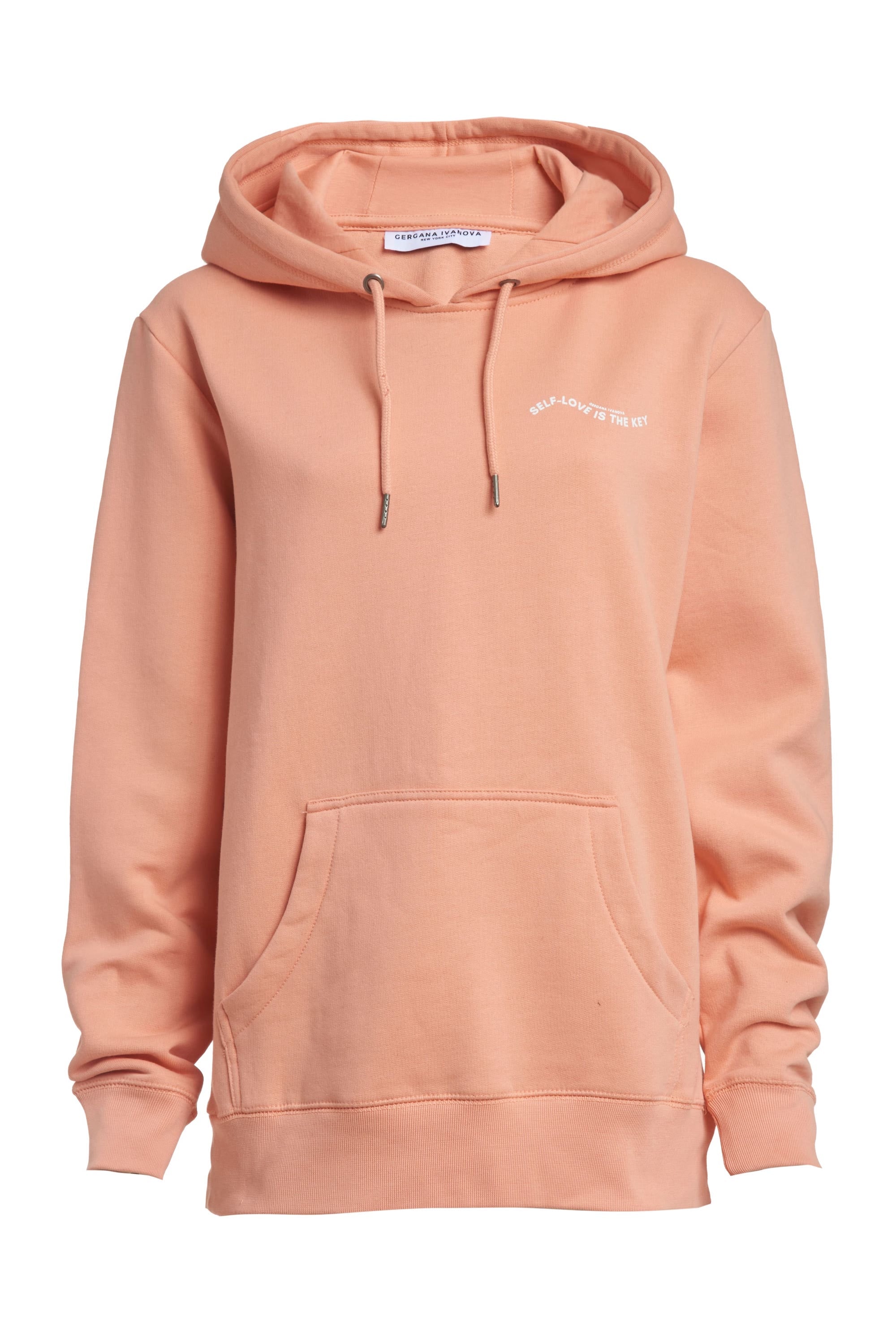 Gergana Ivanova - Organic Cotton Hoodie - Salmon -