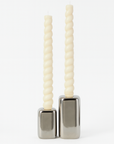 Creative Co. - Twisted Taper Candles Set of 2 - Cream -